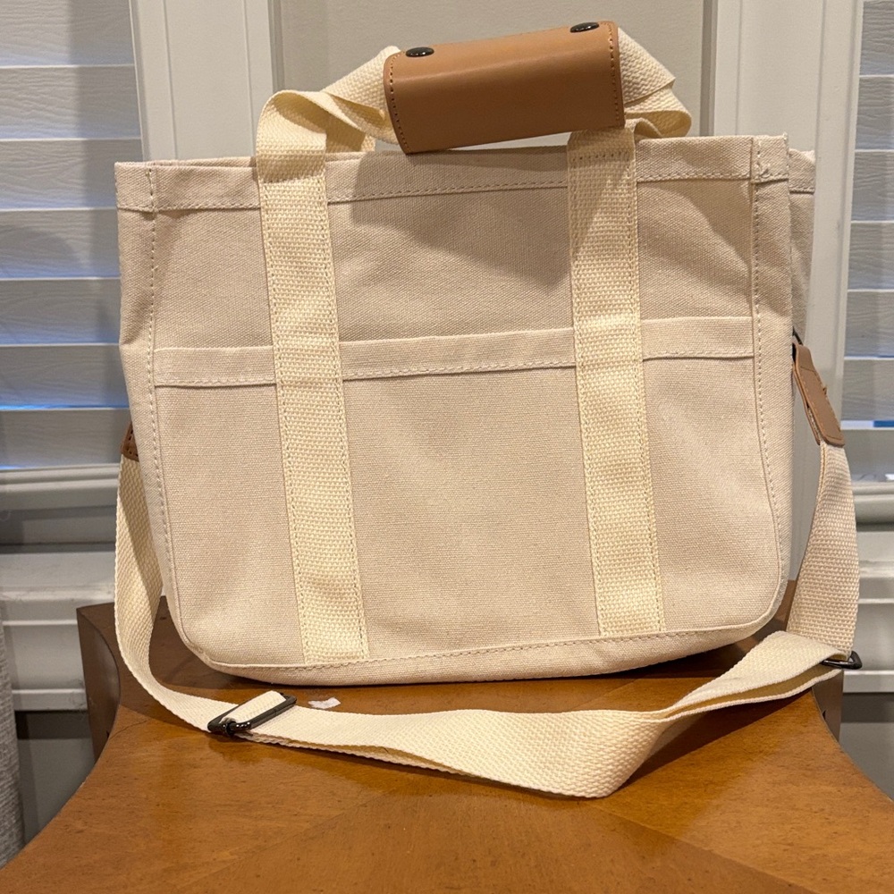 Cream Canvas Tote Bag